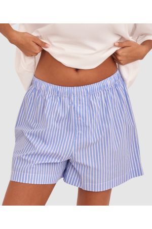 Relax Short - Blue/Print Stripe