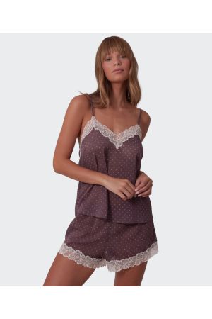 Elspeth Cami - Print Spot/Grey