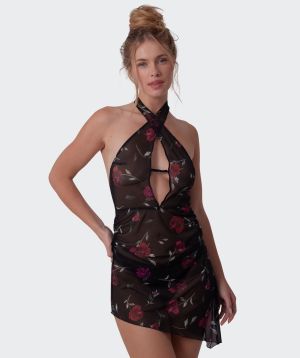 Night Games Lust In Bloom Slip - Print Floral